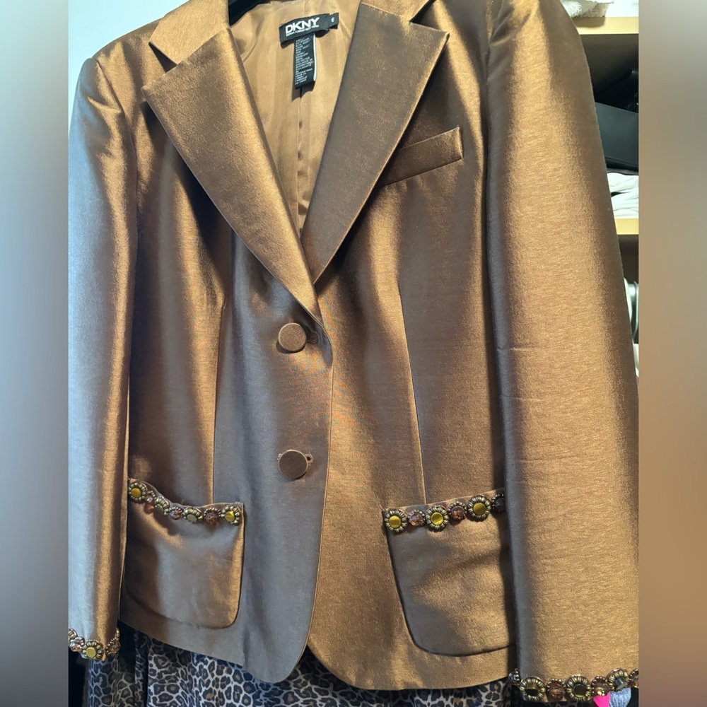 DKNY bronze Jacket & Skirt
